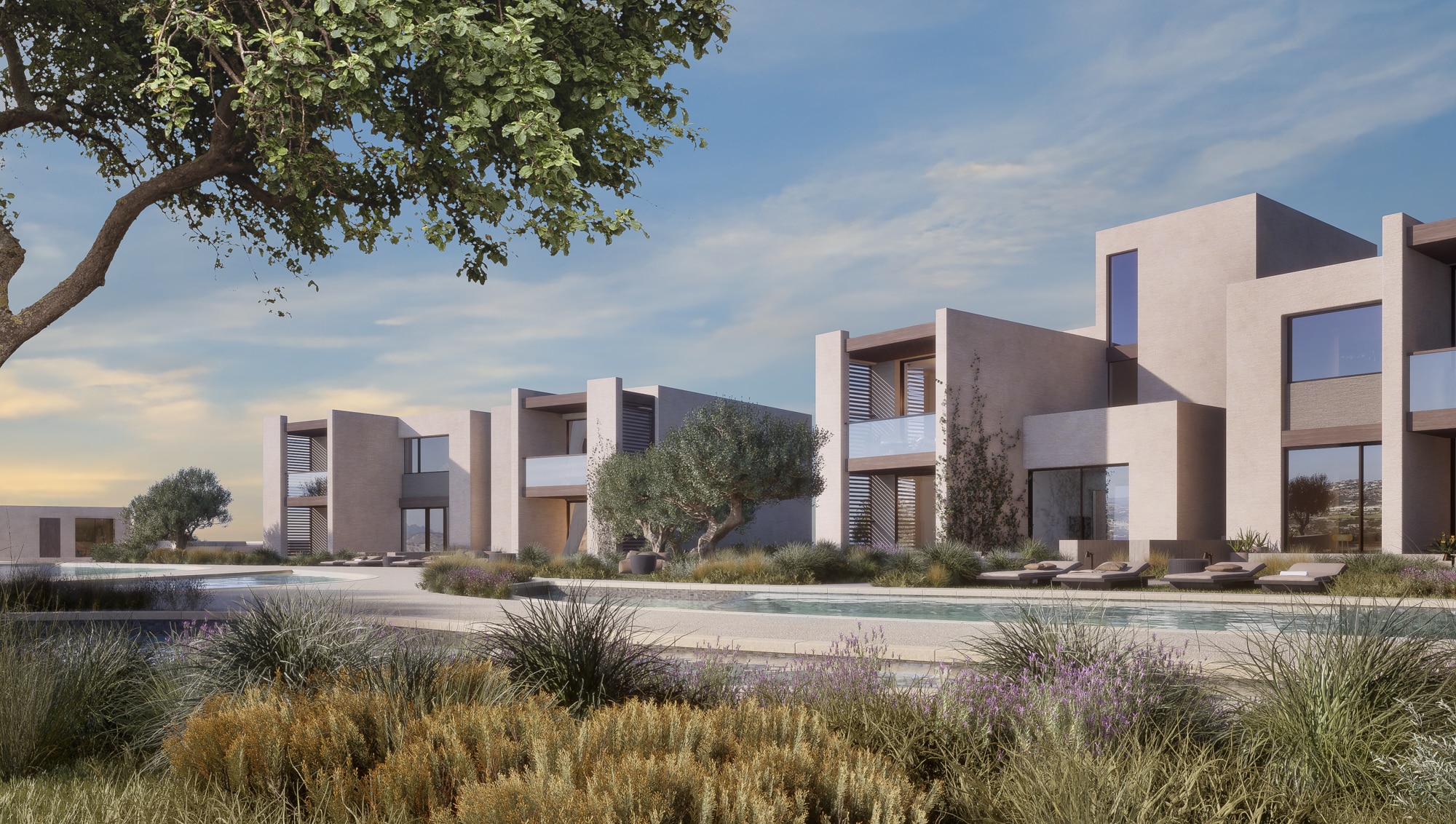 The newest neighbourhood at Minthis - Lofos. Villas, Duplexes and Apartments for Sale in paphos will be available soon.